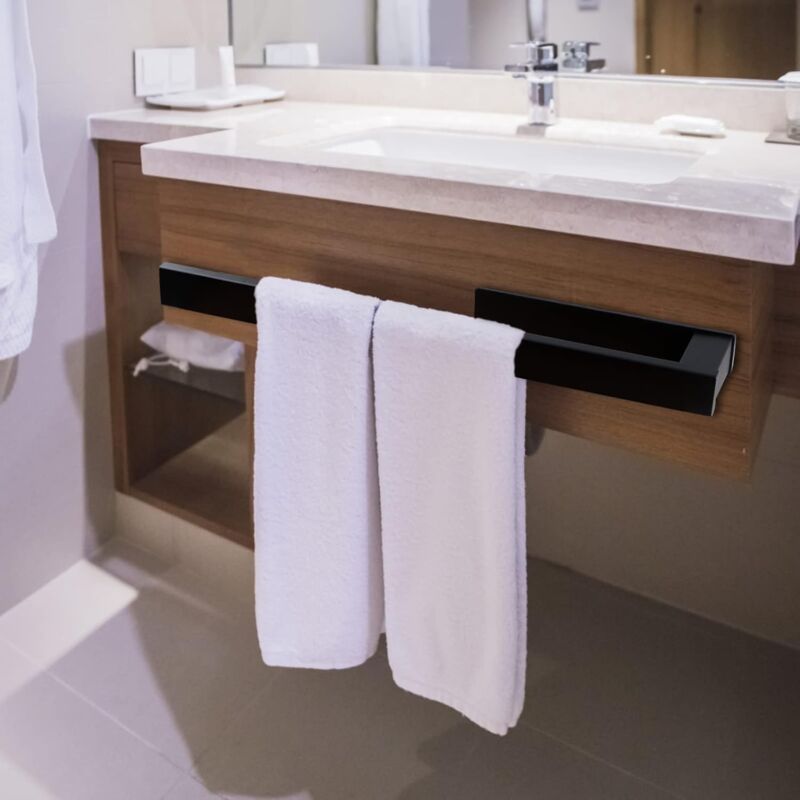 Porte-serviette +étagère de salle de bain, 2 en 1, ZELLER, ZELLER