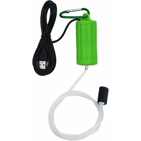 Mini pompe à oxygène USB silencieuse et portable pour aquarium