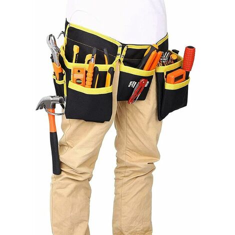 Bretelles de ceinture à outils robustes pour électricien électricien avec support lombaire pour charpentier travaux de suspension outils à main cadeaux de fête des pères 