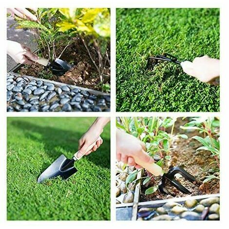 Outils de jardinage à main pour homme - Outils de jardinage pour jardinage  - Sac de jardin robuste en aluminium - Kit de rangement - Outils
