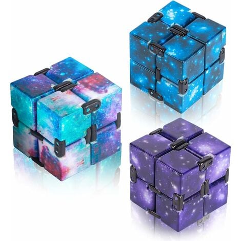 3 jouets en forme de cube infini, anti-stress, adaptés aux adultes et aux  enfants pour