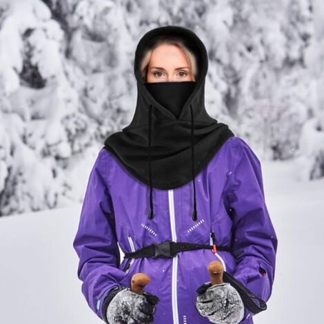 Chapeau Cagoule Multifonction Masque pour Hiver Temps Froid Ski