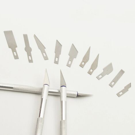 Ensemble de 15 lames de couteau à découper, bricolage, artisanat