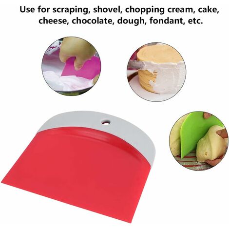 Plastique crème grattoir spatule réutilisable Cutter anti - adhésif cuisine  cuisson pâtisserie multifonction outil de cuisine pour hacher la crème