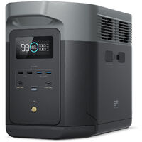 EcoFlow Estación de energía portátil DELTA 2 Max, 2048Wh, Batería LFP de 3000 ciclos de CA 80% de carga en 53mins, potencia de hasta 3100 W Generador solar silencioso para hogar/caravanas/acampada