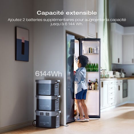 [PRODUIT RECONDITIONNE] Station électrique portable EcoFlow DELTA 2 Max, capacité 2048Wh, batterie LFP, recharge rapide (Reconditionné)