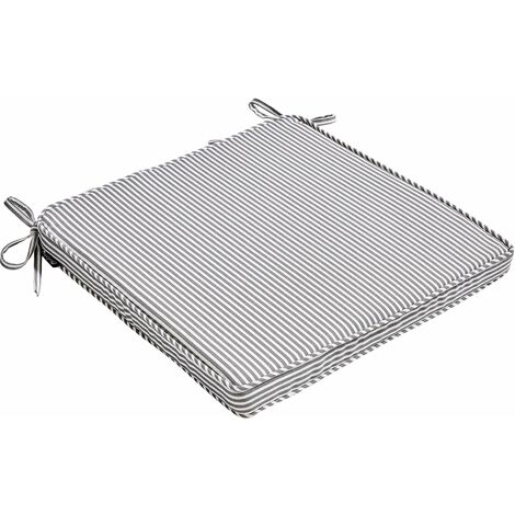 Normani Stuhlkissen 4er-Set – 40x40 Cm, 9 Cm Dick, Weiche Füllung, Schwarz – Made In Europe
