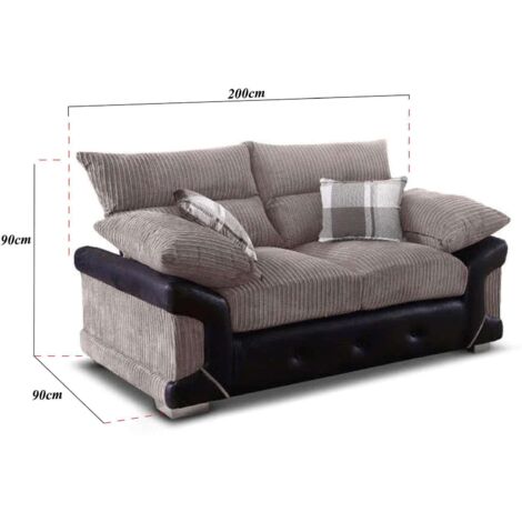 Hobart Febric 3+2/Corner Sofa Set - Beige/Brown 3+2