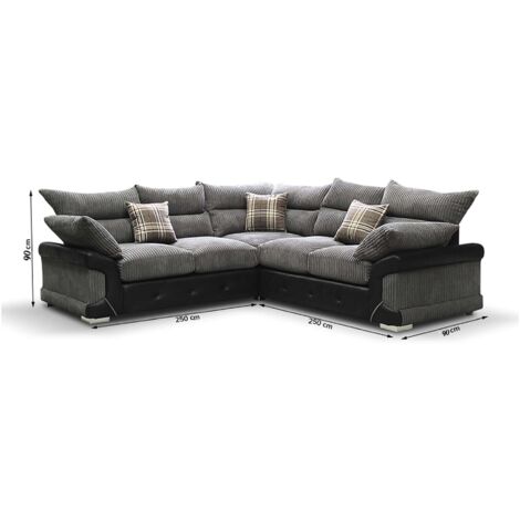 Decco Black/Grey Corner