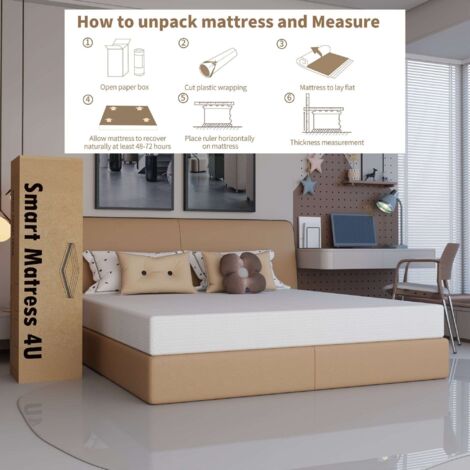 High Density Foam Mattress Breathable Mesh Sides, Soft-Knit Cover & Support Foam Base Rolled & Boxed - Single (W90cm x L190cm x D15cm)