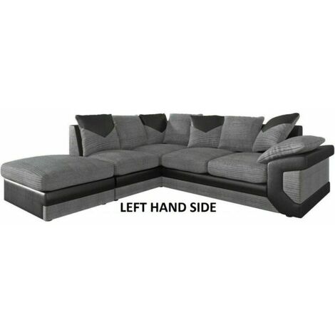 Dino Corner Sofa - Black/Grey