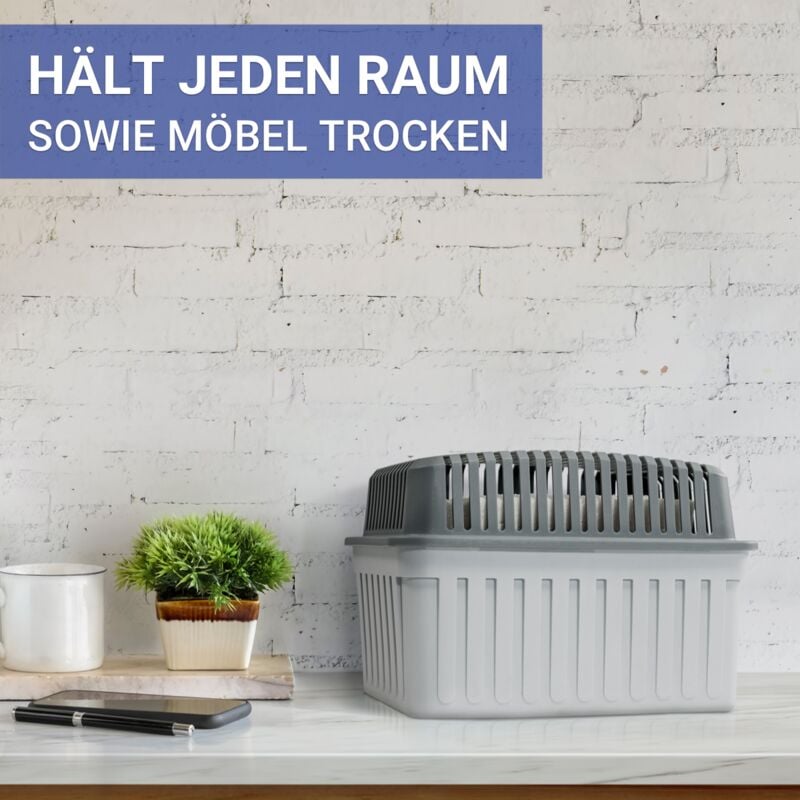 Recharges Déshumidificateur WENKO - Lot De 2 X 2kg Chlorure De Calcium Pour Absorbeur D'humidité