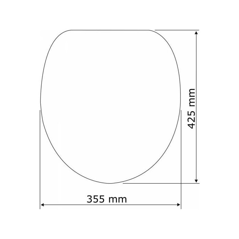 WENKO Abattant WC Bali - fixation en acier inox, MDF, 35 x 42 cm, Blanc :  : Bricolage