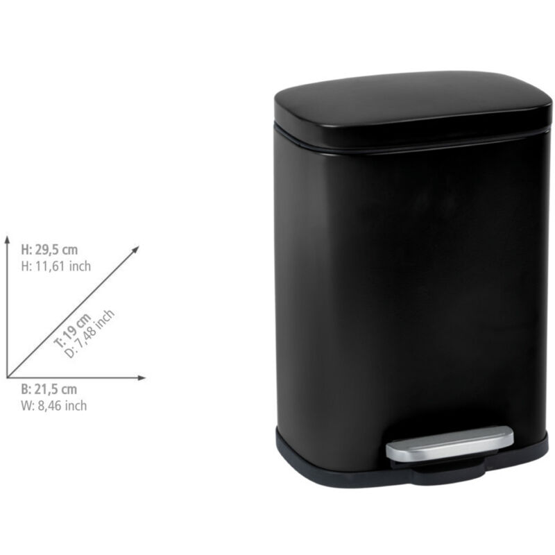 Poubelle Wc WENKO Poubelle à Pédale Design Leno Avec Frein De Chute easy Close Bain De Pied Poubelle Wc WENKO Poubelle à Pédale Design Leno Avec Frein De Chute easy Close Bain De Pied