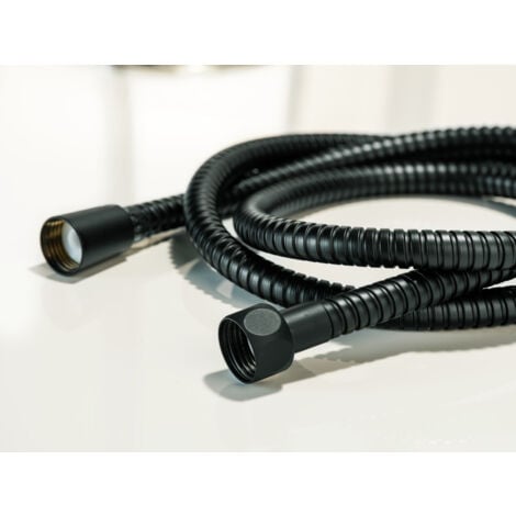 WENKO Flexible de douche Noir