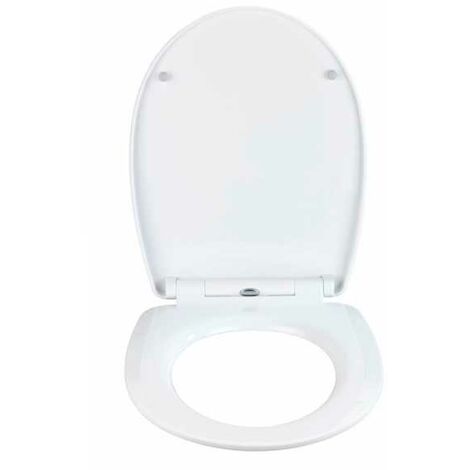 WC suspendu ovale avec abattant Céramique Blanc, Cort -Cuvette WC