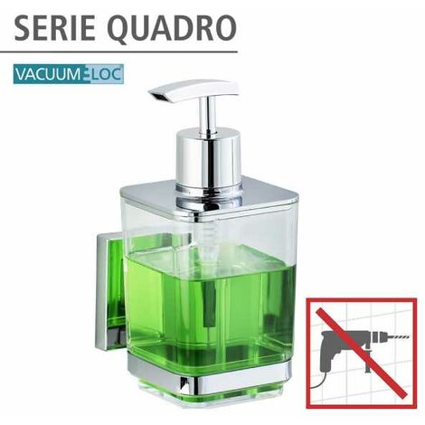 Distributeur de savon - Quadro - support mural - Fixation Vacuum-Loc WENKO