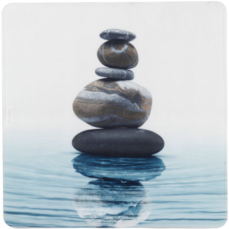 WENKO Tapis De Douche Meditation, Tapis De Bain Antidérapant, Plastique