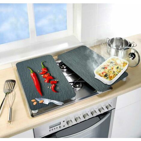 Accessoire cuisinière et plaque de cuisson Wenko - 2 Couvre-plaques  universel - Oies