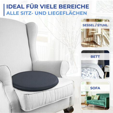 Coussin Rotatif 360° Wenko Pour Voiture - Aide à L'Assise Et Lever - Anti-Dérapant Et Lavable