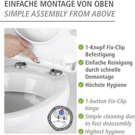 WENKO Abattant WC avec frein de chute Rope, Abattant WC original