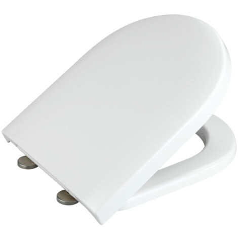 Abattant WC Avec Fermeture Douce - Compatible Villeroy & Boch Arriba, Ideal Standard Eurovit, Geberit Virto - Fabriqué En UE - Blanc - 2