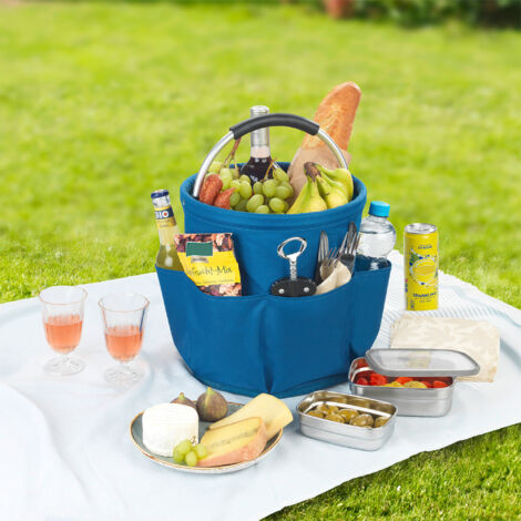 Panier De Nettoyage Pliable Avec Poignée | Boîte Organisateur Multi-Poches Pour Produits Ménagers, Jardin, Voiture - Noir - 3