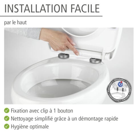 Wc Clipsable Cuvette Toilette Qui Bouge Siamp Comment Fixer Un