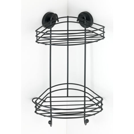 Étagère de douche Vacuum-Loc, duplex, métal, WENKO (1/6)