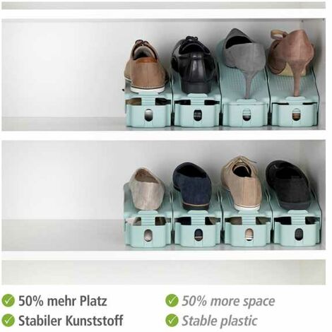 Organiseur Chaussures Rangement reglable Lot de 10