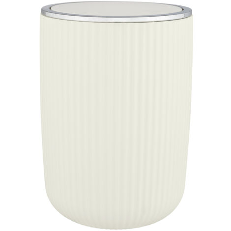 Poubelle pour salle de bain AGROPOLI, 27 cm, gris, WENKO