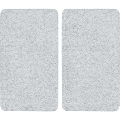 Protection plaques cuisson  verre trempé "transparent" WENKO, lot de 2, couvre plaque, planche découper, extension plan travail , 30x52cm, transparent