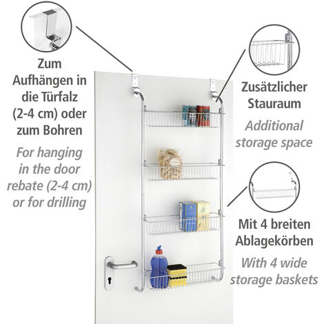 Wenko Étagère pour porte avec 4 paniers à accrocher au meilleur