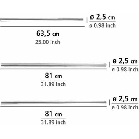 WENKO Barre de Douche Angle Universelle, tringle douche angle, longueur  adaptable avec 3 possibilités de combinaison