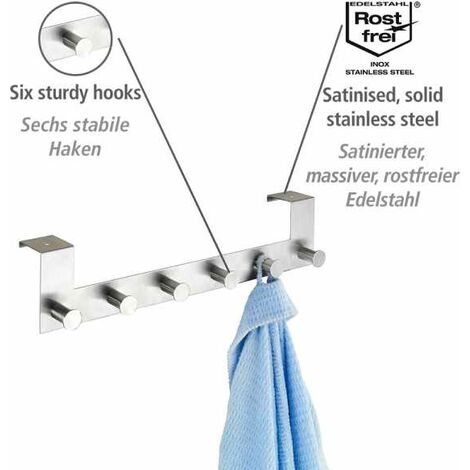 Patère crochet transparente pour sèche-serviettes WENKO - 1001 Patères