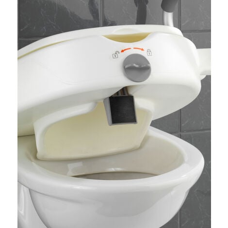 Réhausseur wc avec accoudoirs et couvercle 6-10-14cm