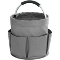 Caddy de nettoyage WENKO anthracite 28 cm pour maison et jardin organisateur de nettoyage panier de ménage sac de rangement pliable caddy pliable support de nettoyage panier de rangement polyester