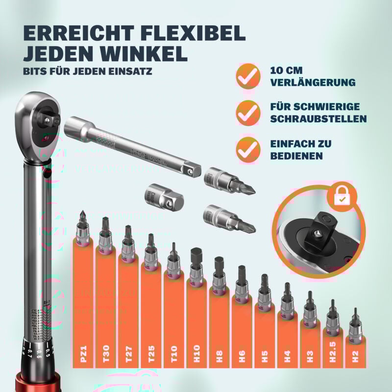 Petite Clé Dynamométrique Réglable De 1 à 25nm, Jeu De Clés à Douille Dynamométriques Pour Vélo