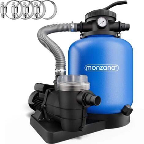 Pompe filtre à sable max. 9.960 L/h avec pré-filtre XXL piscine nettoyage eau