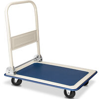 Chariot de transport 150 kg diable platforme pliable Roues en caoutchouc Plateau
