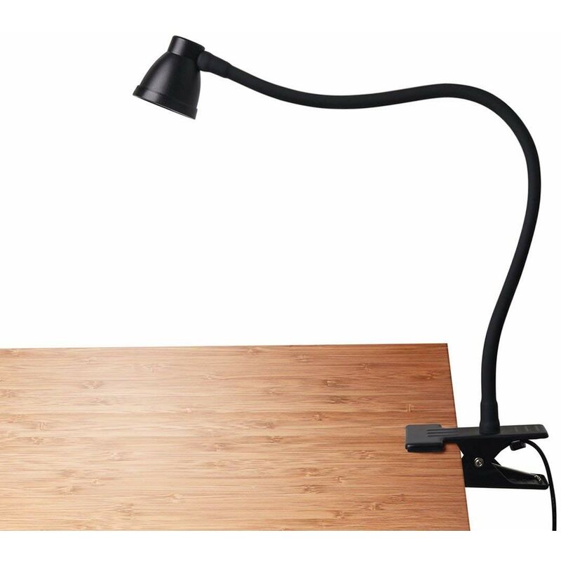 Clip-On Monitor LED-Lampe mit USB-Kabel - Schwarz