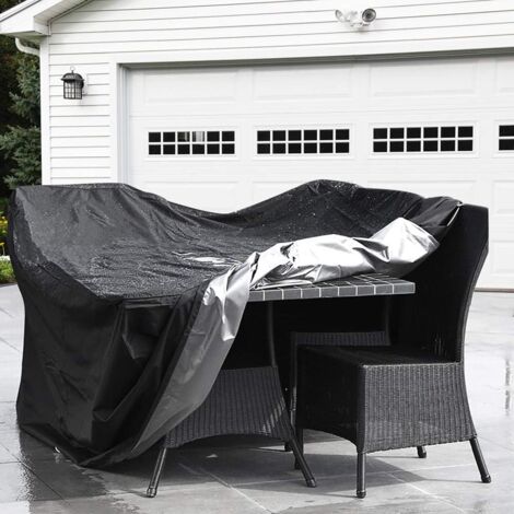 LYCXAMES GartenmöbelAbdeckung, GartentischAbdeckung, 210D Polyester