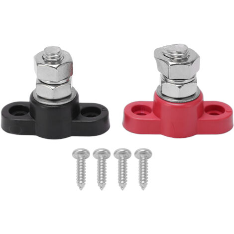 Perfk Stromverteilerblock 600A - 6-fach Sammelschiene Mit Abdeckung Für Auto, Boot & LKW