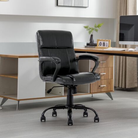 SEEDWAVE Bürostuhl Mit Wippfunktion - Ergonomischer Drehstuhl Im Retro-Design Fürs Home Office