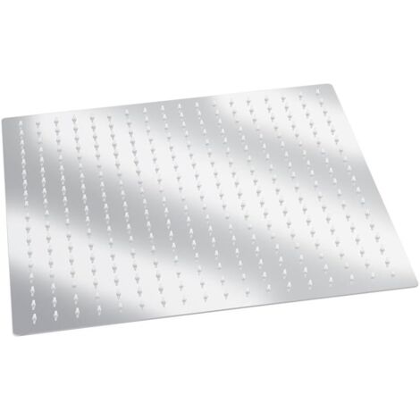 Derpras Regenduschkopf Quadratisch 40,6 Cm – 304 Edelstahl, 324 Düsen, Mattschwarz, Hochdruckverstärkt