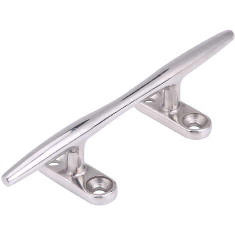 Edelstahl Klampe Flache Oberseite 25,4cm - Boots-Klampe Für Yachten, Docks & Kajaks