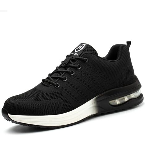 Scarpe Antinfortunistiche Con Puntale In Acciaio 741-BKWH38 | Sneakers Da Lavoro Traspiranti | Suola Antiperforazione In Kevlar