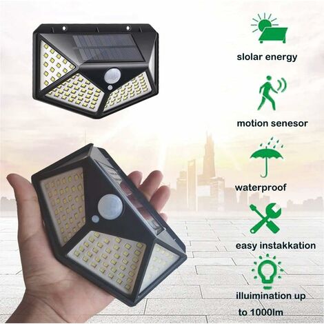 Solarleuchte Outdoor, 100 LED Solarleuchte Outdoor Wasserdichte