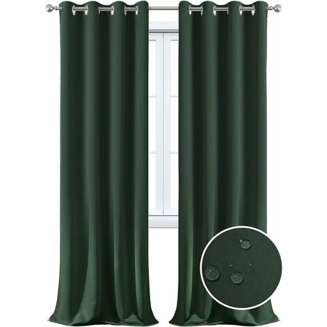 Yakamok Verdunkelungsvorhang Für Schiebetüren – 254 X 213 Cm, Anthrazitgrau, 100% Lichtdicht, Wärmeisolierend, Mit Ösen