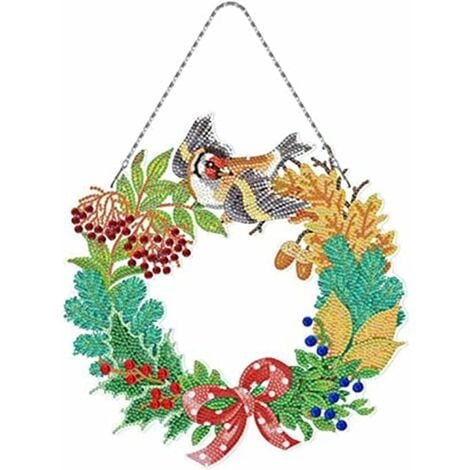 DIY Diamond Painting Schneemann Weihnachtsanhänger - Strass Malerei Set Für Fensterdekoration